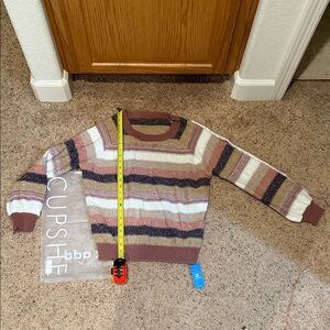 Cupshe Earthy Tones Striped Sweater